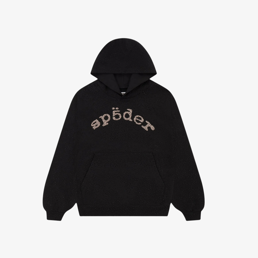 RHINESTONE SPYDER HOODIE
