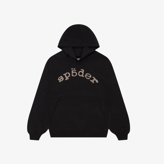 RHINESTONE SPYDER HOODIE