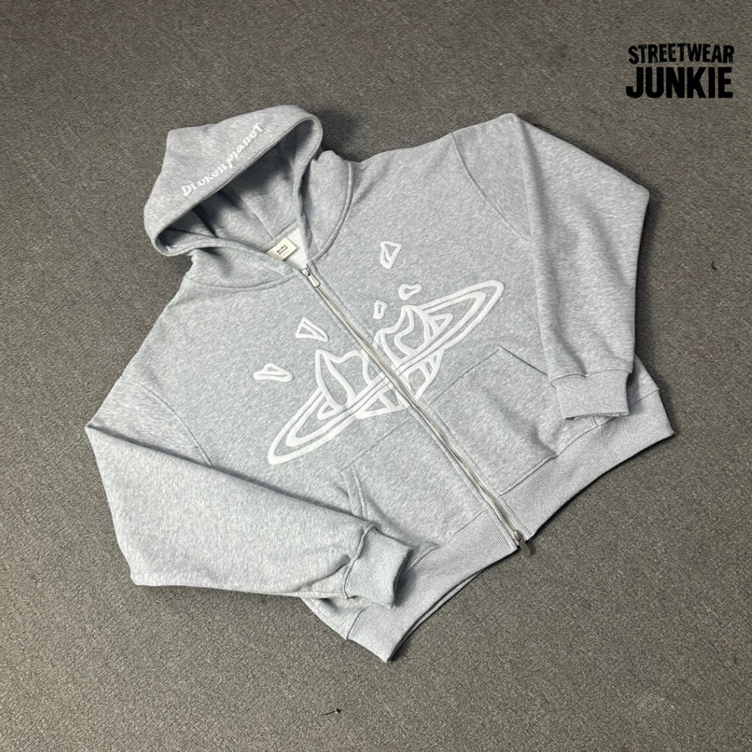 Zip-Up Hoodie Grey