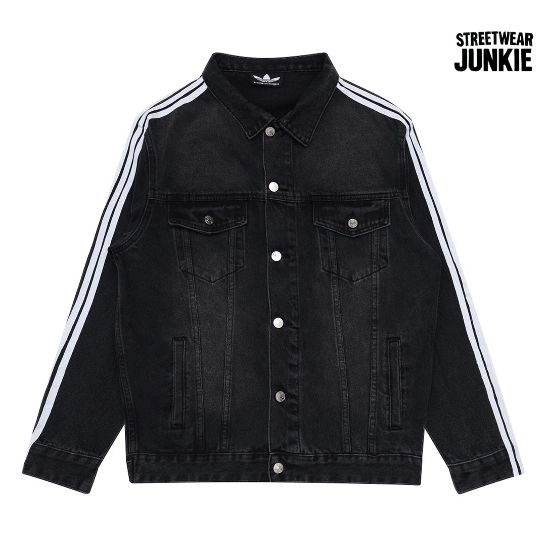 Striped Jean-Jacket