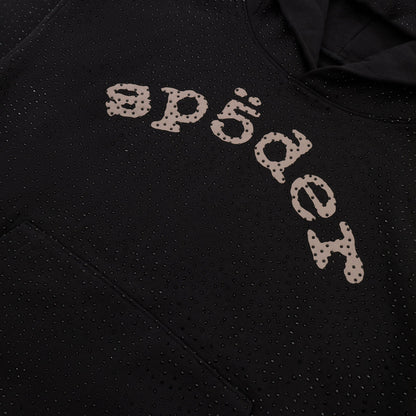 RHINESTONE SPYDER HOODIE